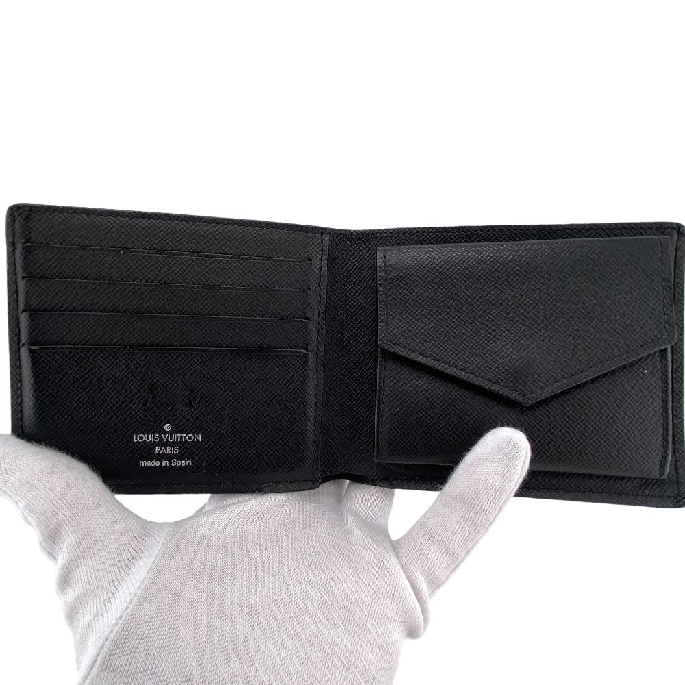 LOUIS VUITTON Bifold Wallet M62289 leather black Epi Portefeuille Marco Black