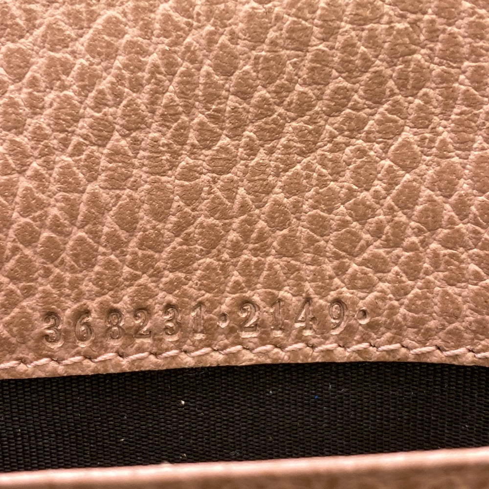 GUCCI Long Wallet Purse 368231 leather gray Women Used