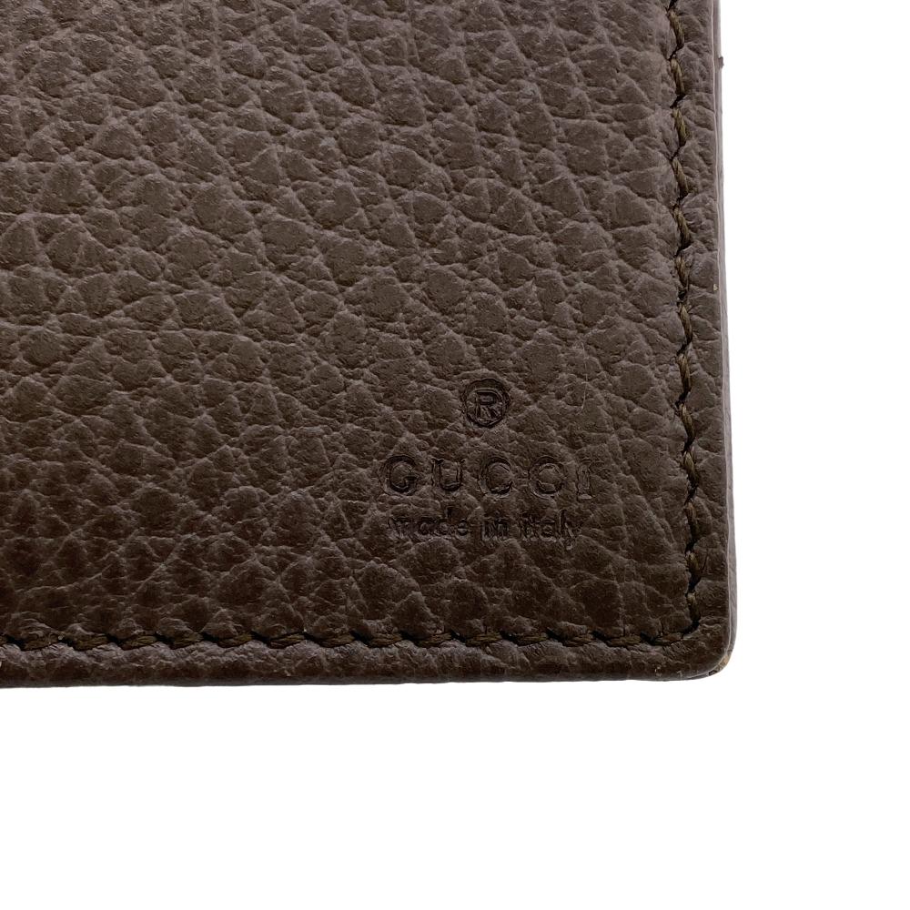 GUCCI Long Wallet Purse 368231 leather gray Women Used