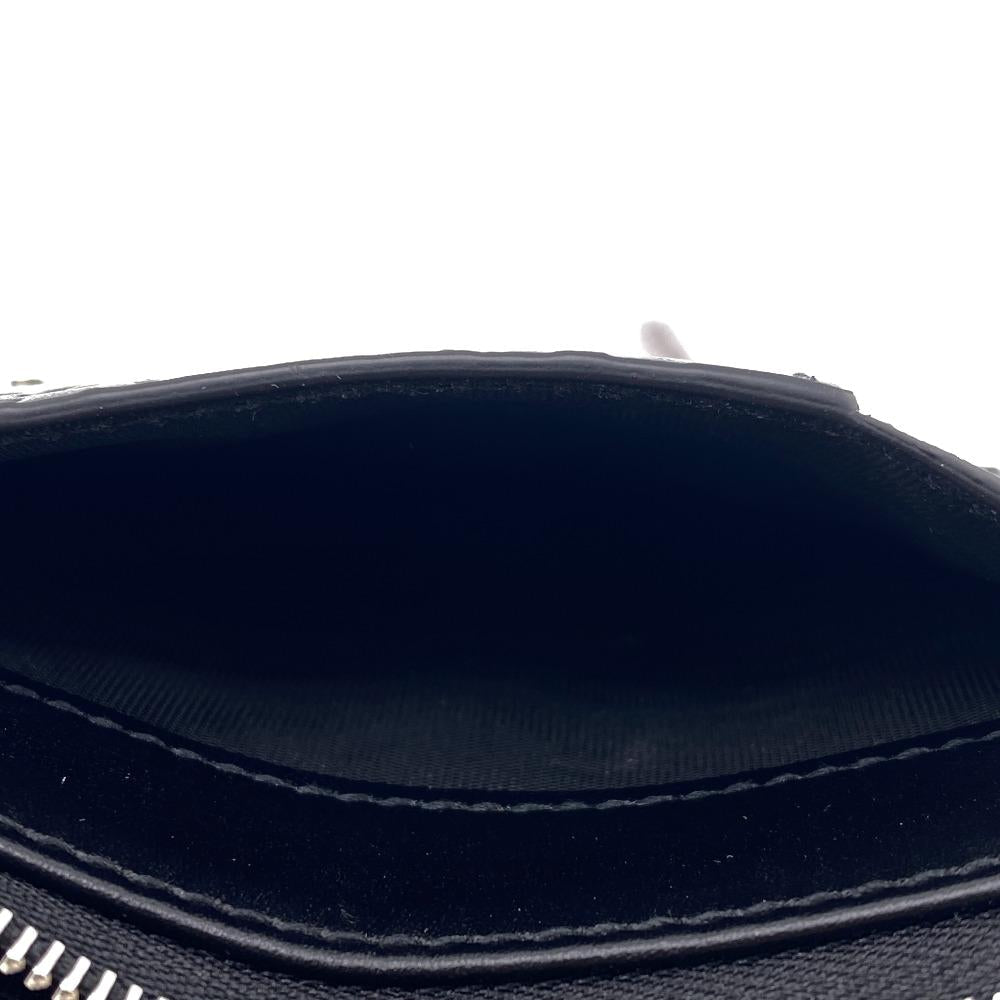 GUCCI Coin case 597560 leather black Card Case Guccisima unisex(Unisex) Used