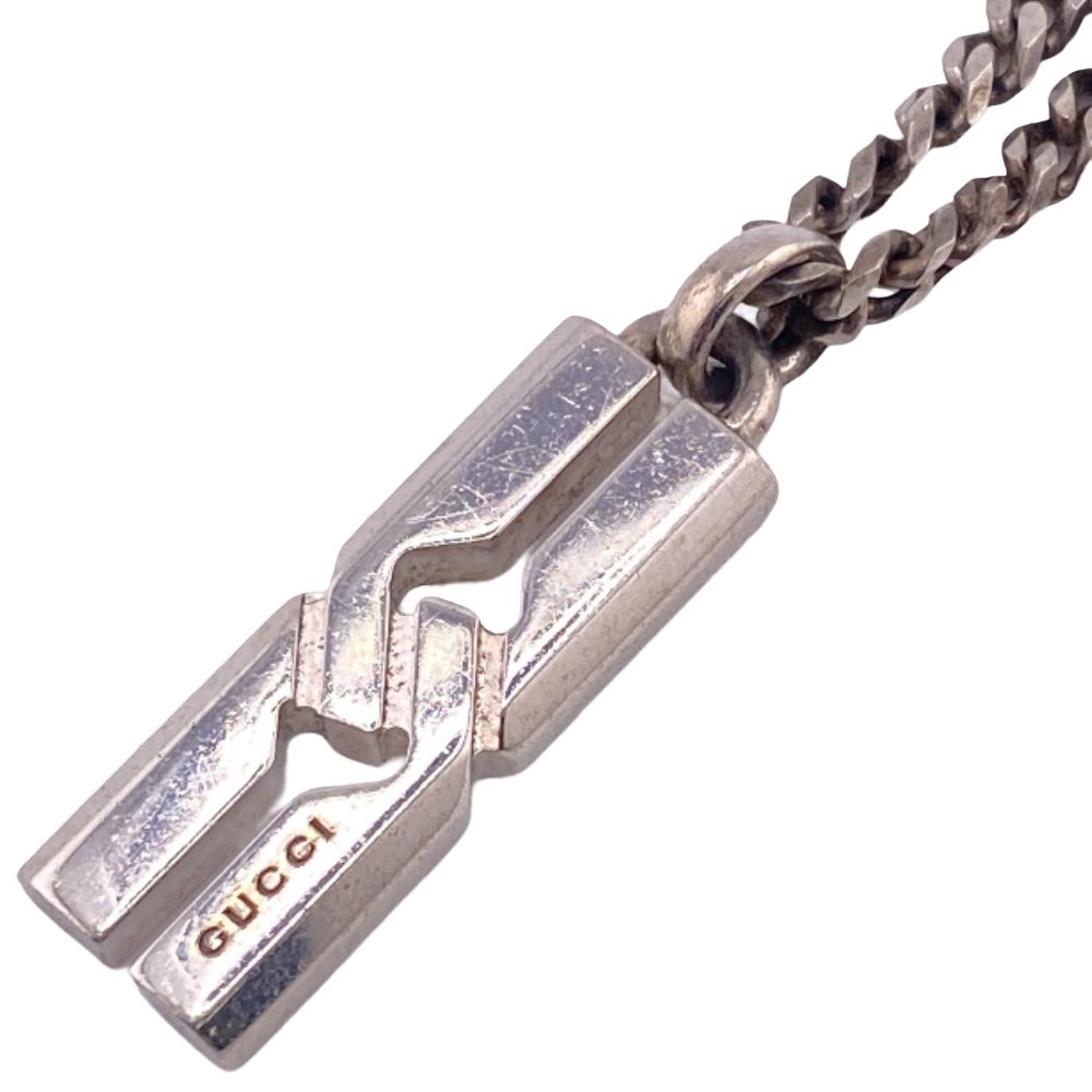 GUCCI Necklace Silver925 Silver 925 21.9g Infinity knot Women Used