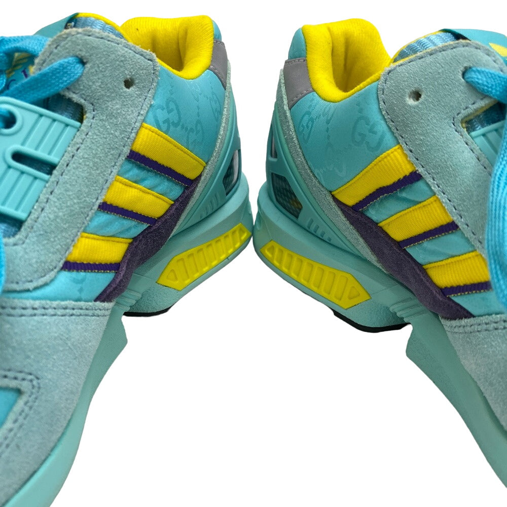 GUCCI sneakers 722212 ZX8000 Suede, Canvas Light blue Adidas 23 Stainless Steel TORSION Women 36 2/1 Used