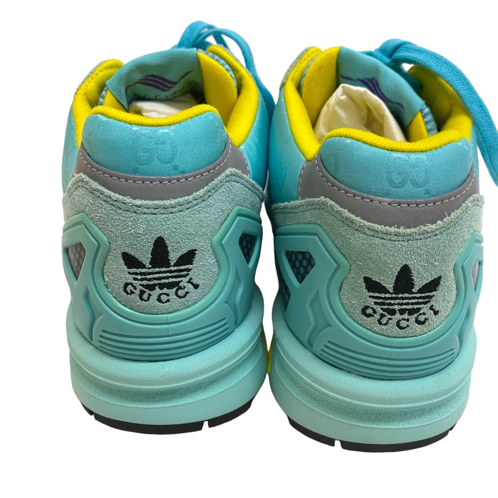 GUCCI sneakers 722212 ZX8000 Suede, Canvas Light blue Adidas 23 Stainless Steel TORSION Women 36 2/1 Used