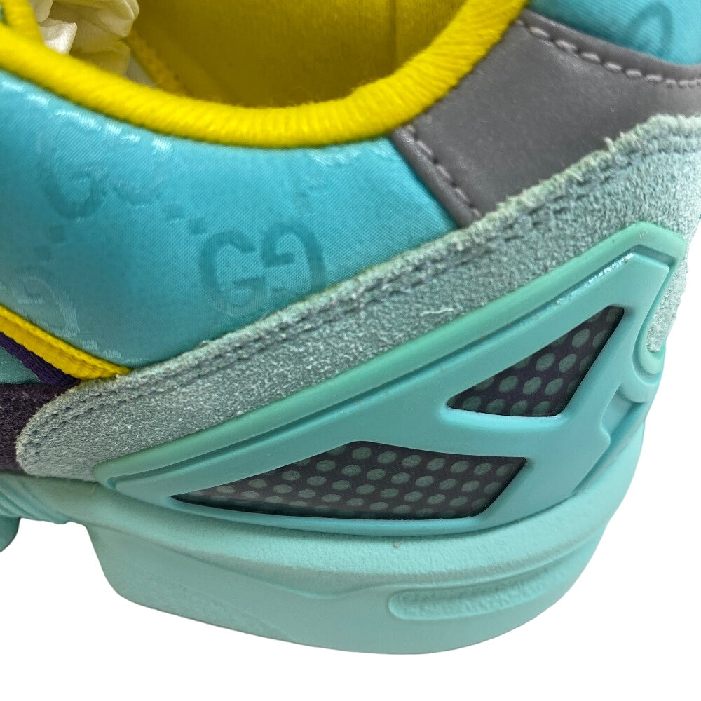 GUCCI sneakers 722212 ZX8000 Suede, Canvas Light blue Adidas 23 Stainless Steel TORSION Women 36 2/1 Used