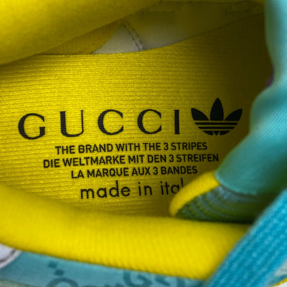 GUCCI sneakers 722212 ZX8000 Suede, Canvas Light blue Adidas 23 Stainless Steel TORSION Women 36 2/1 Used