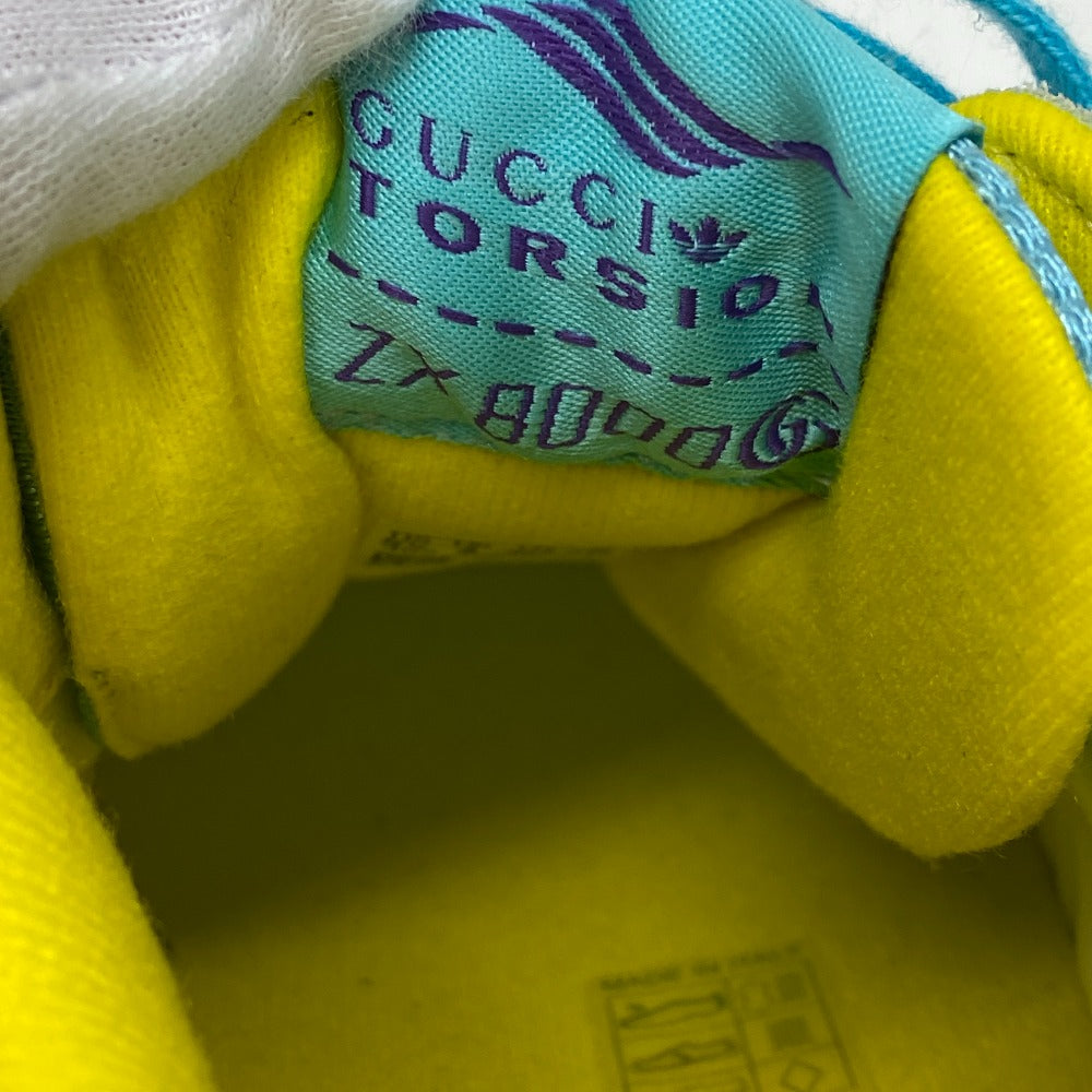 GUCCI sneakers 722212 ZX8000 Suede, Canvas Light blue Adidas 23 Stainless Steel TORSION Women 36 2/1 Used