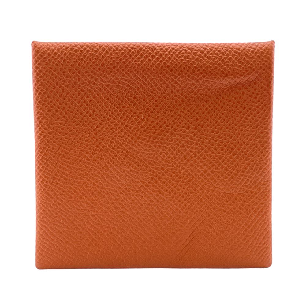 HERMES Coin case Epsom Brown unisex(Unisex) Used