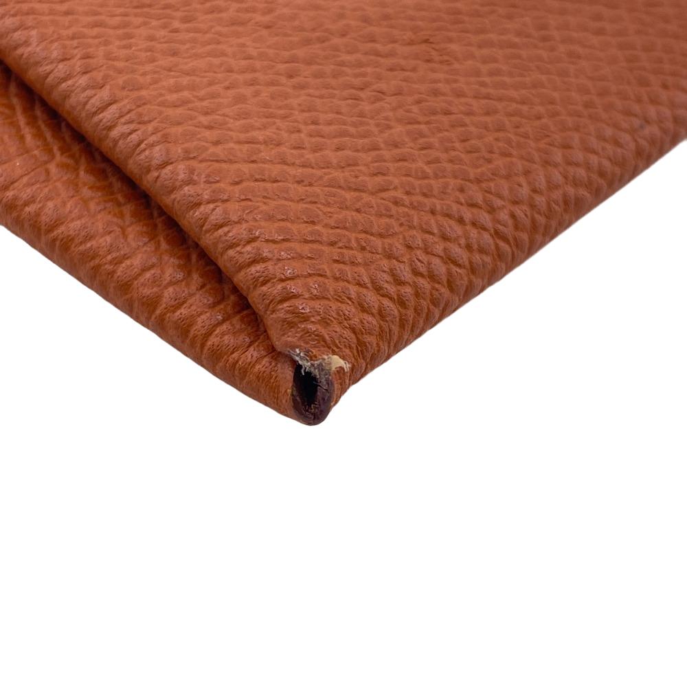 HERMES Coin case Epsom Brown unisex(Unisex) Used