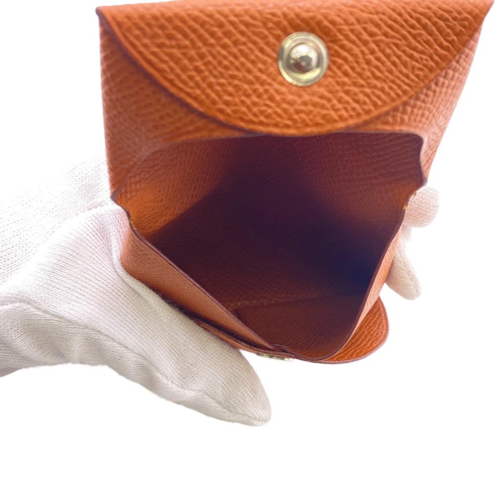 HERMES Coin case Epsom Brown unisex(Unisex) Used