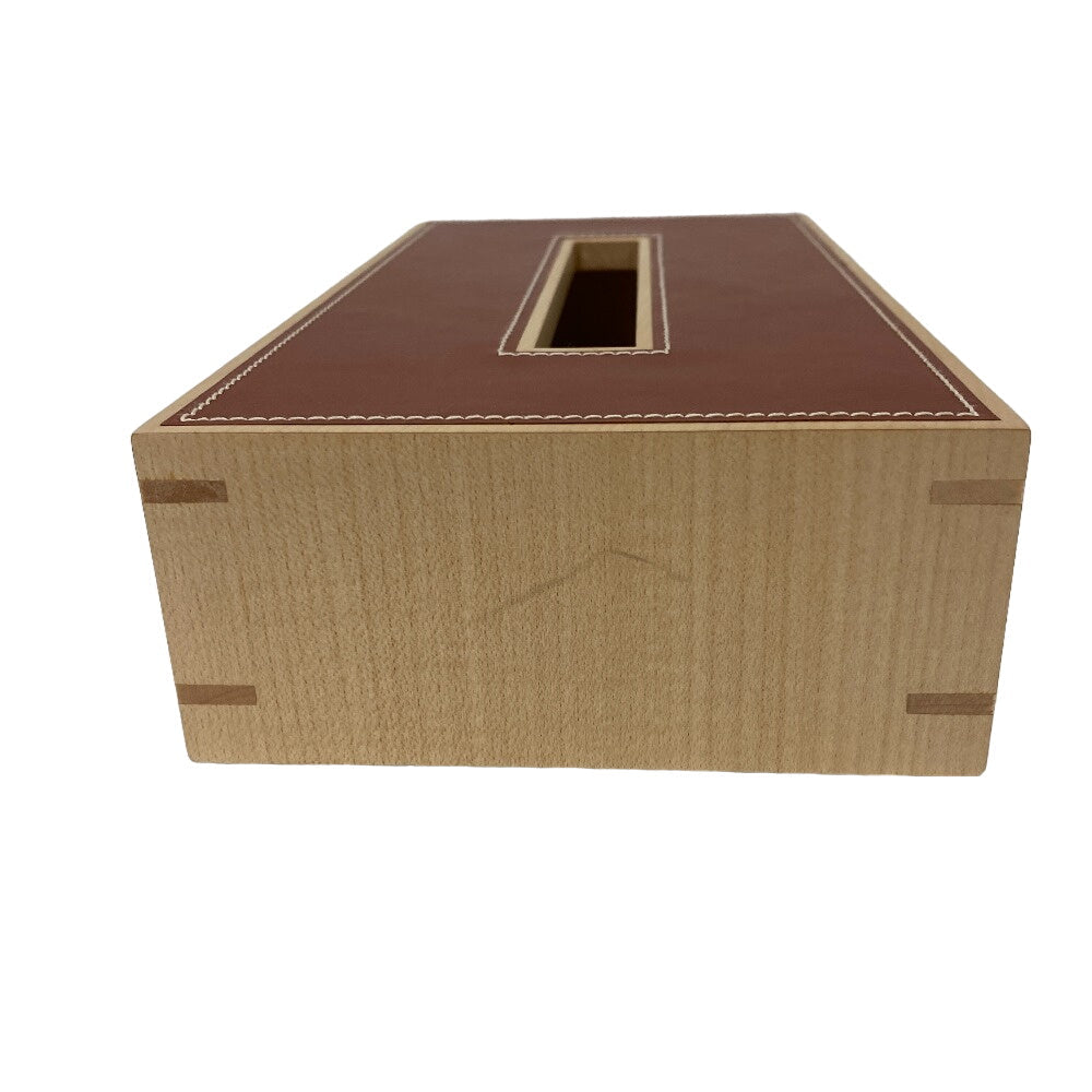 HERMES Interior other Wood Brown Tissue box Playard PM Women(Unisex) Used