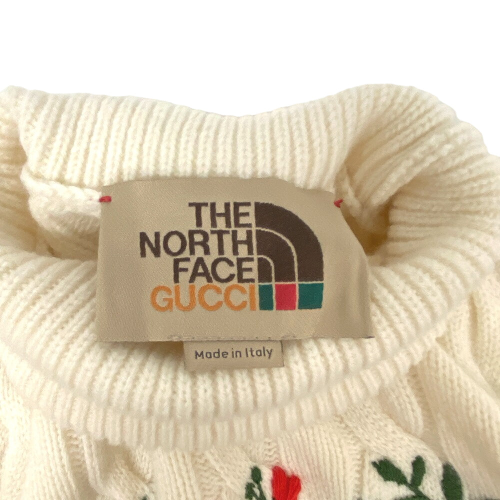 GUCCI knit XKB2A Wool, Acrylic white High neck knit XS（160/84Y)