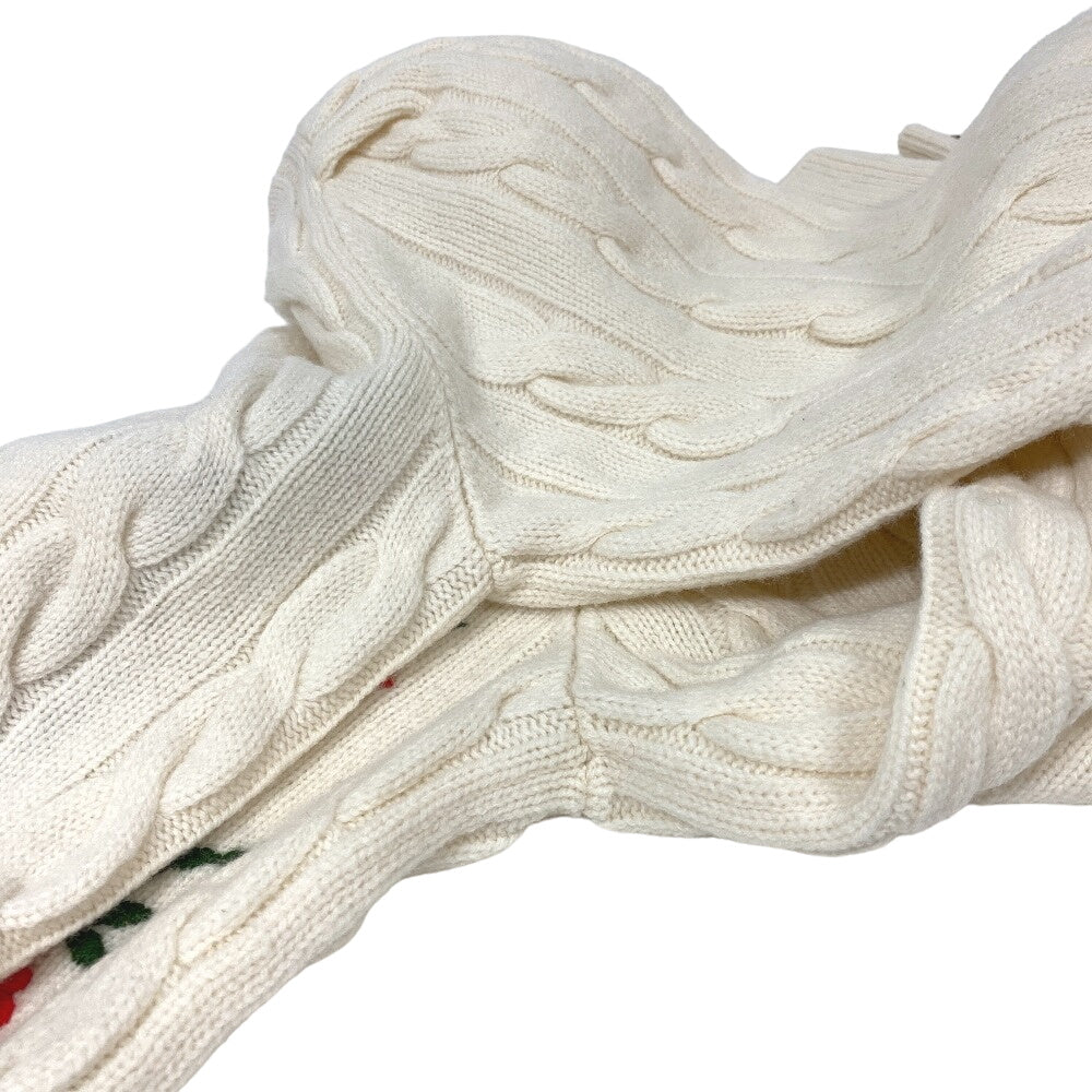 GUCCI knit XKB2A Wool, Acrylic white High neck knit XS（160/84Y)