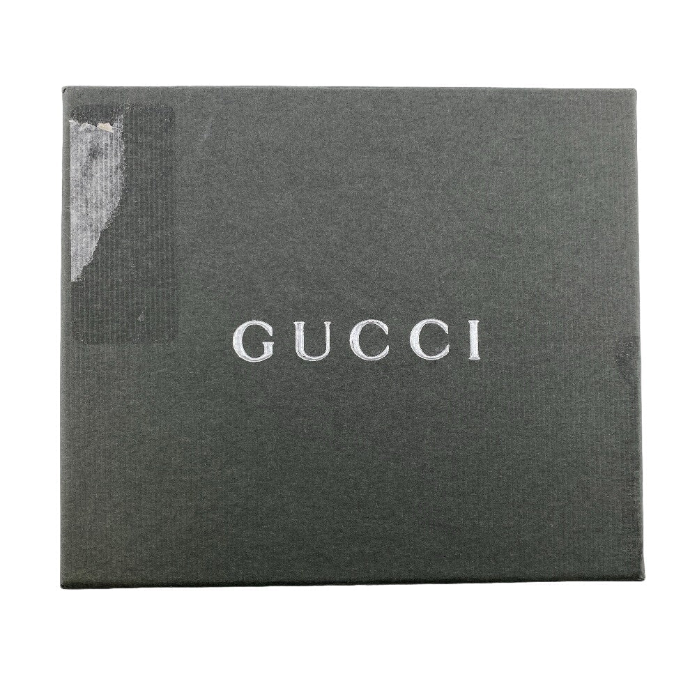 GUCCI Tri-fold wallet leather Brown Women(Unisex) Used