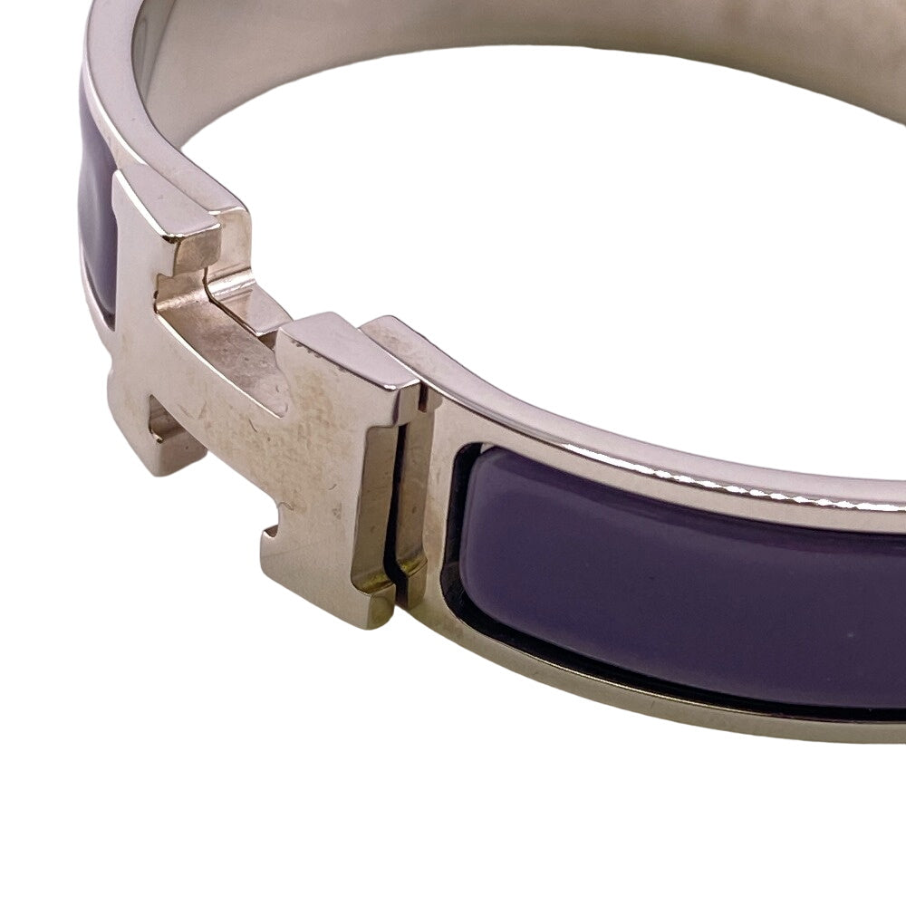 HERMES Bangle Gold Plated purple Click H bangle Fan Bangle
