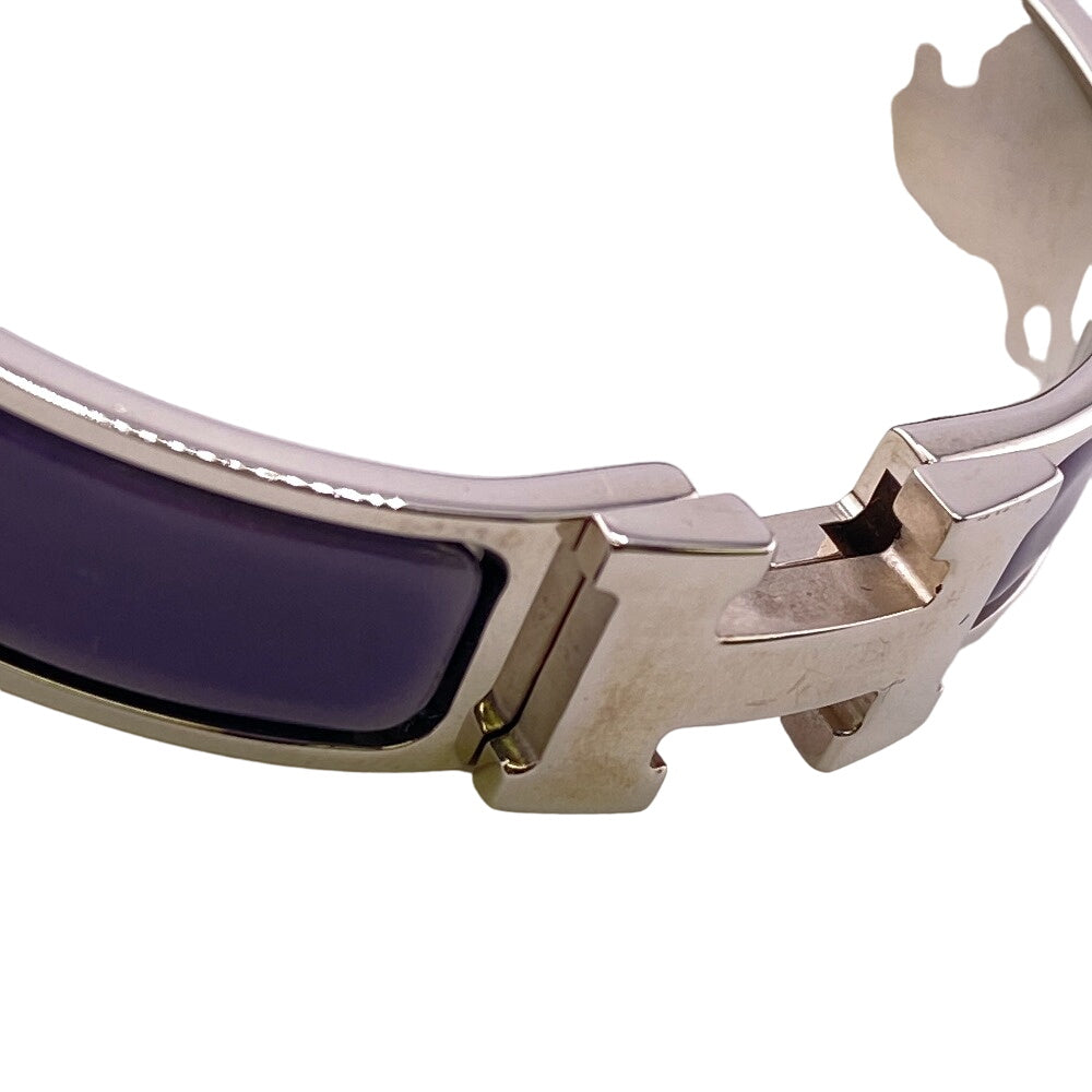HERMES Bangle Gold Plated purple Click H bangle Fan Bangle