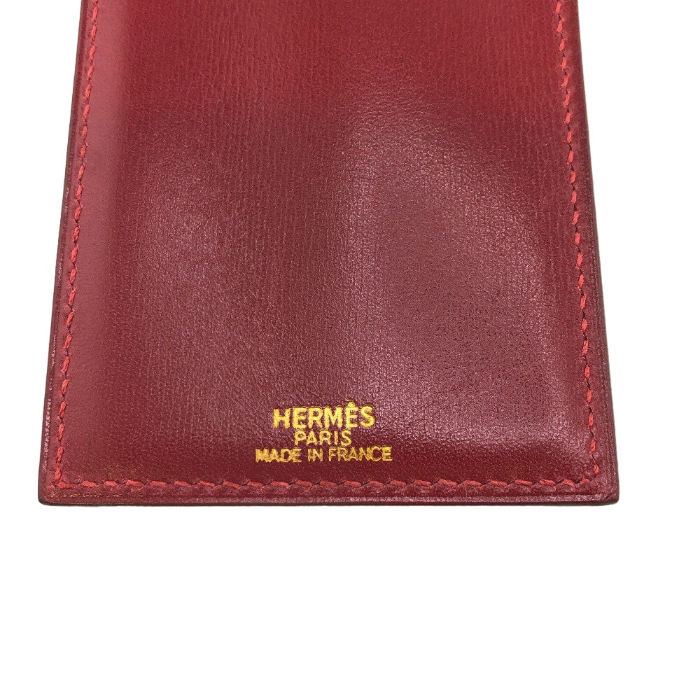 HERMES Other accessories leather Red