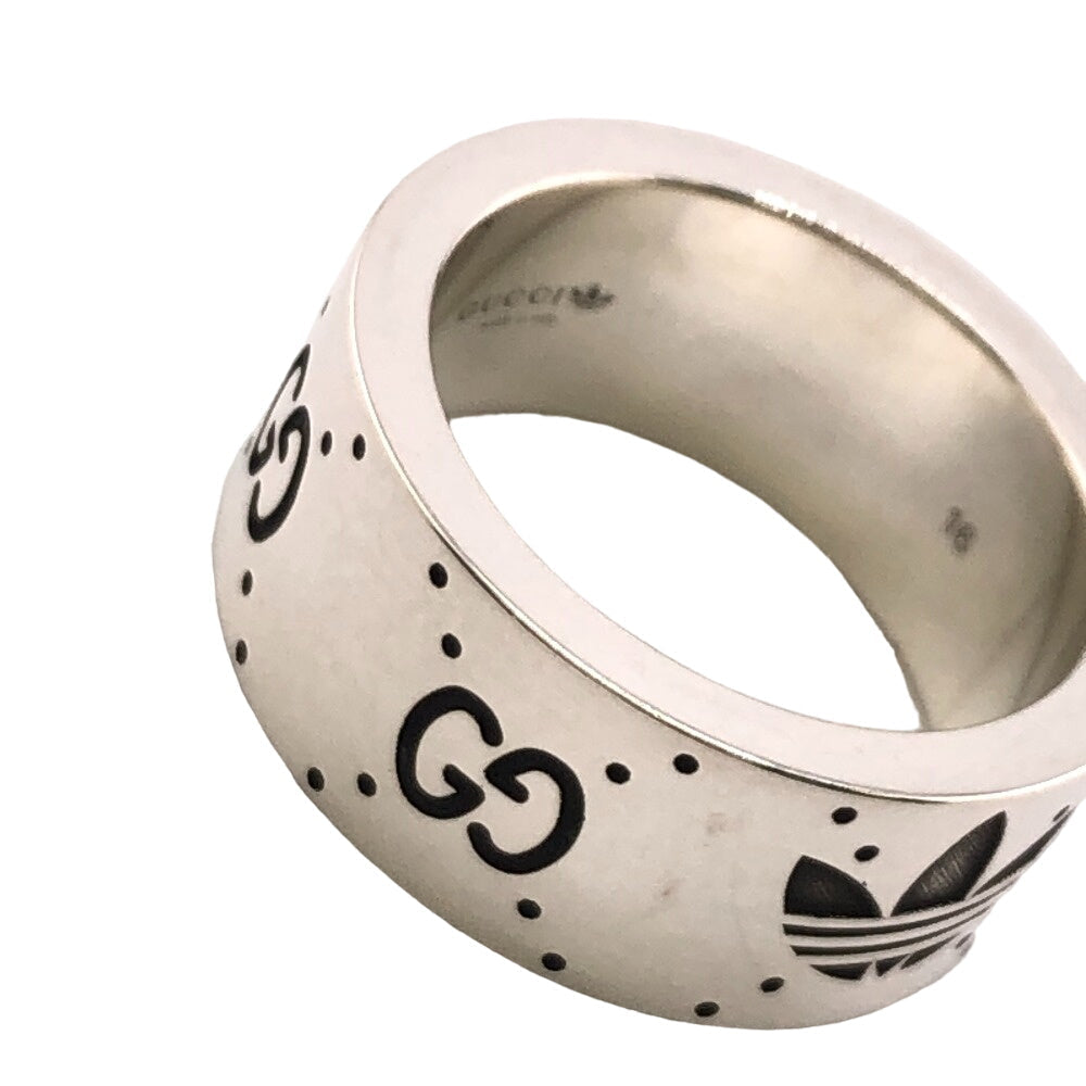 GUCCI Ring Silver Silver GG logo