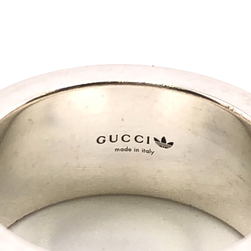 GUCCI Ring Silver Silver GG logo