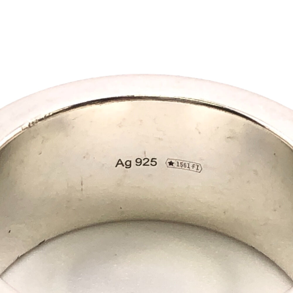 GUCCI Ring Silver Silver GG logo