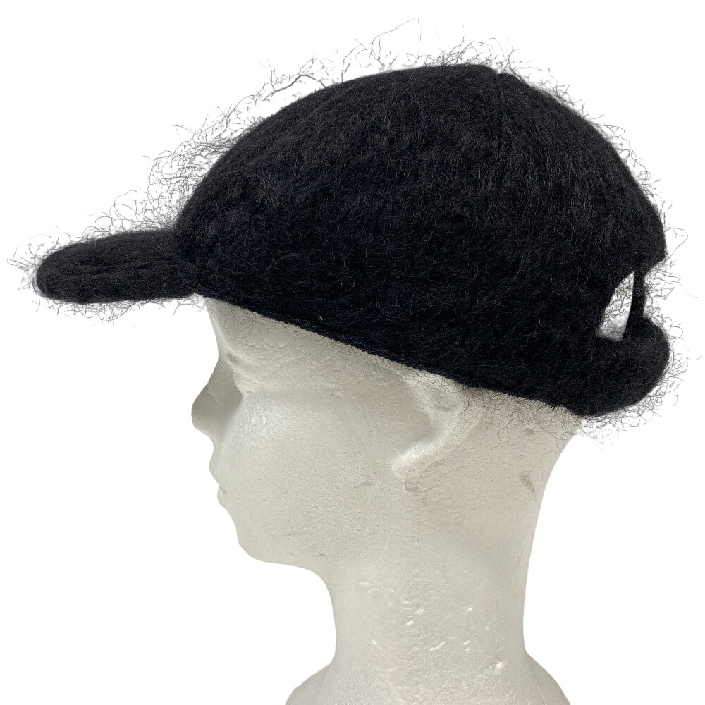 GUCCI cap 729349 wool black Baseball cap Double G Women(Unisex) L 58cm Used