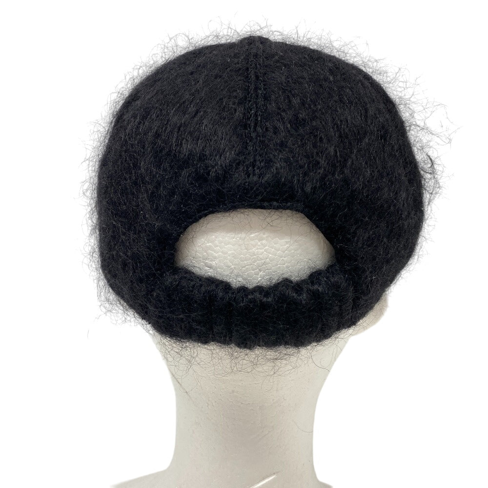 GUCCI cap 729349 wool black Baseball cap Double G Women(Unisex) L 58cm Used
