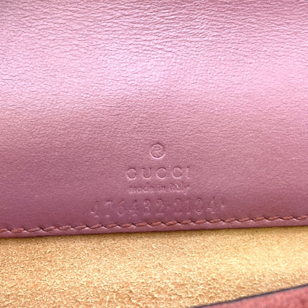 GUCCI Shoulder Bag 476432 PVC, suede Red ChainShoulder GG Blooms Women Used