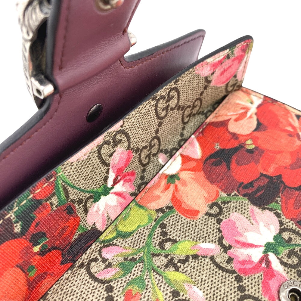 GUCCI Shoulder Bag 476432 PVC, suede Red ChainShoulder GG Blooms Women Used