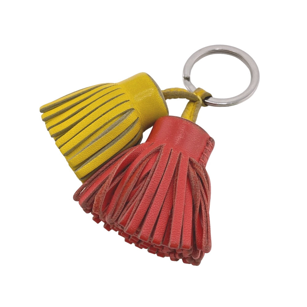 HERMES charm leather Red Carmen Unodos Anyo Miro Women Used