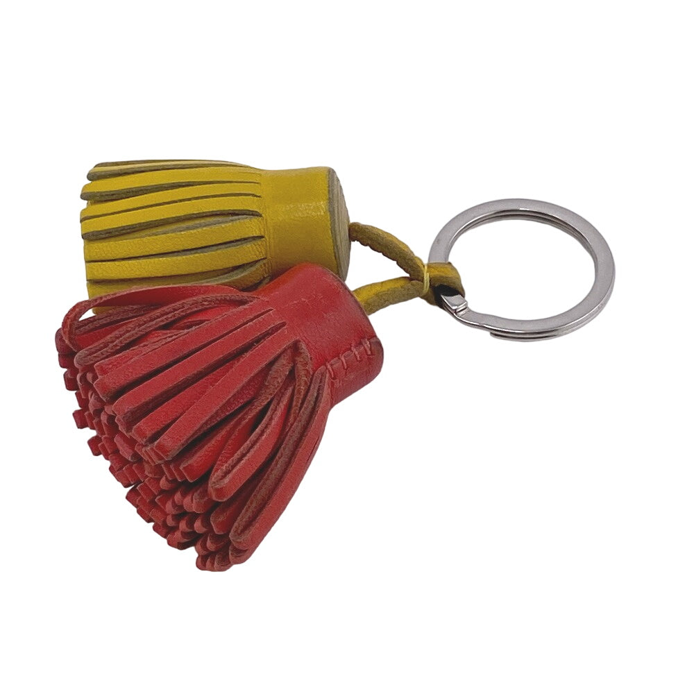 HERMES charm leather Red Carmen Unodos Anyo Miro Women Used