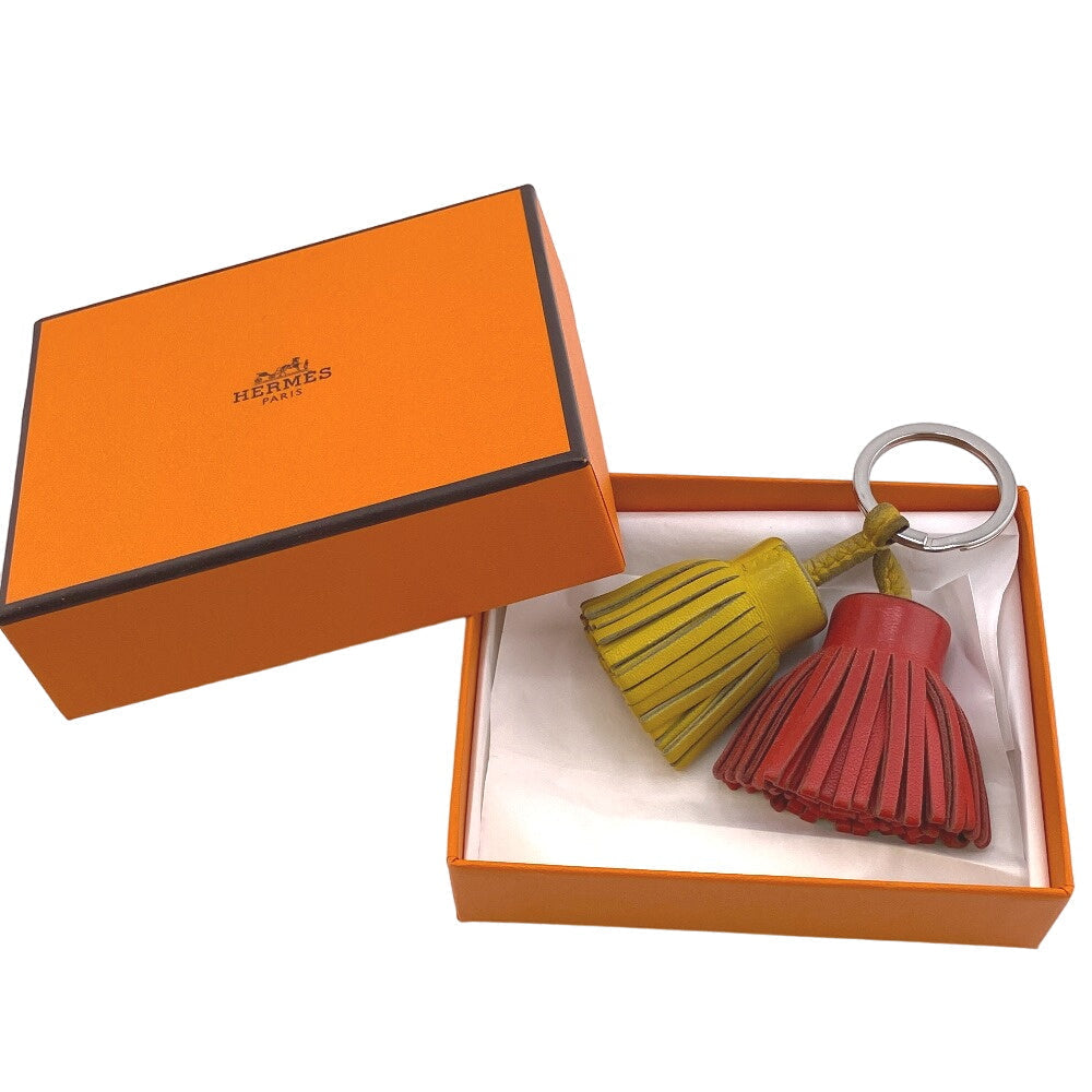 HERMES charm leather Red Carmen Unodos Anyo Miro Women Used