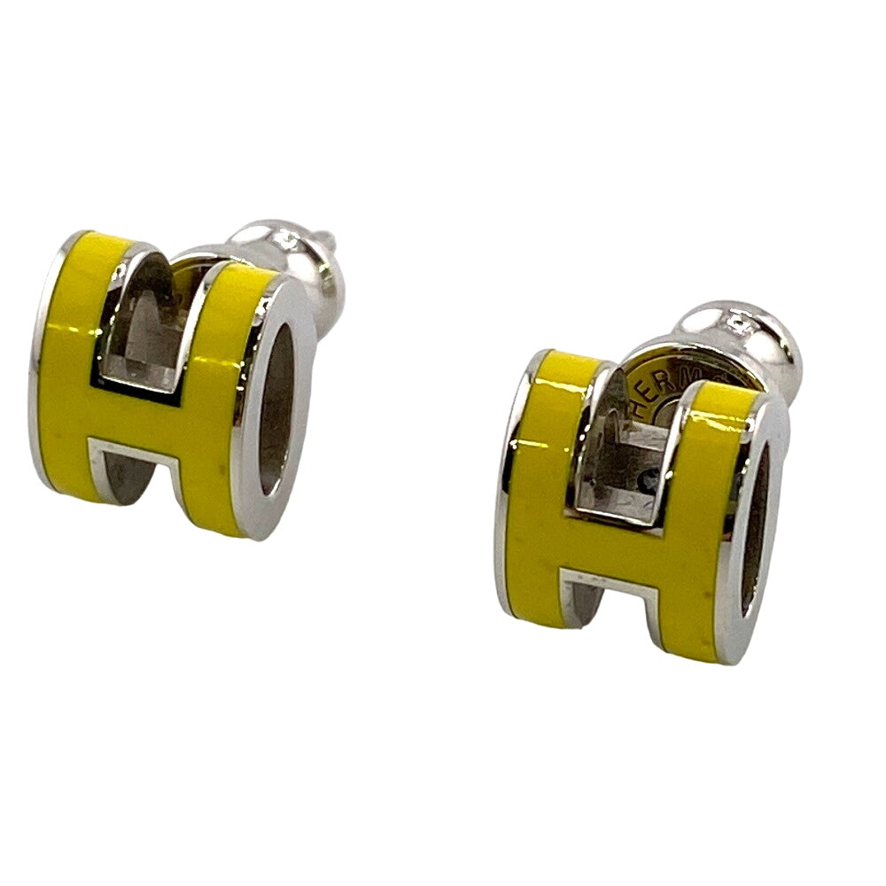 HERMES Pierce Gold Plated yellow Mini pop ash Women Used
