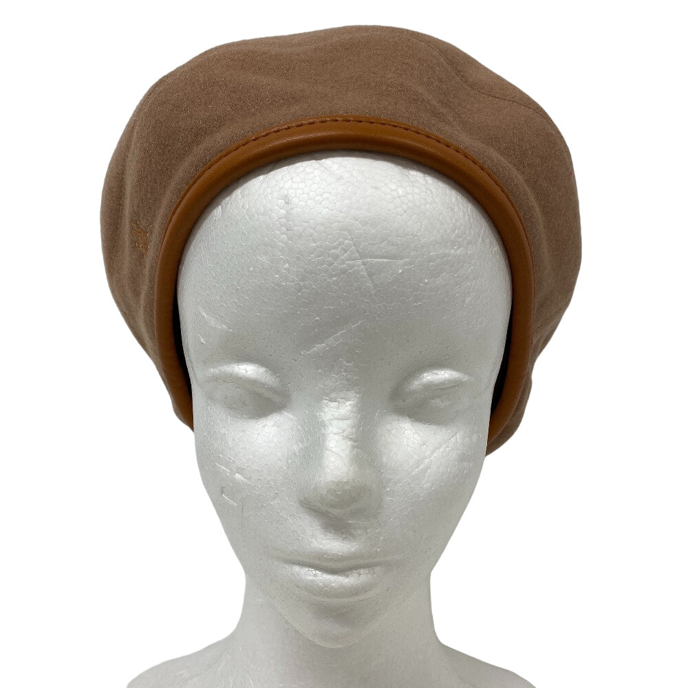 HERMES beret Brown diamond Brown Serie Women(Unisex) 57 Used