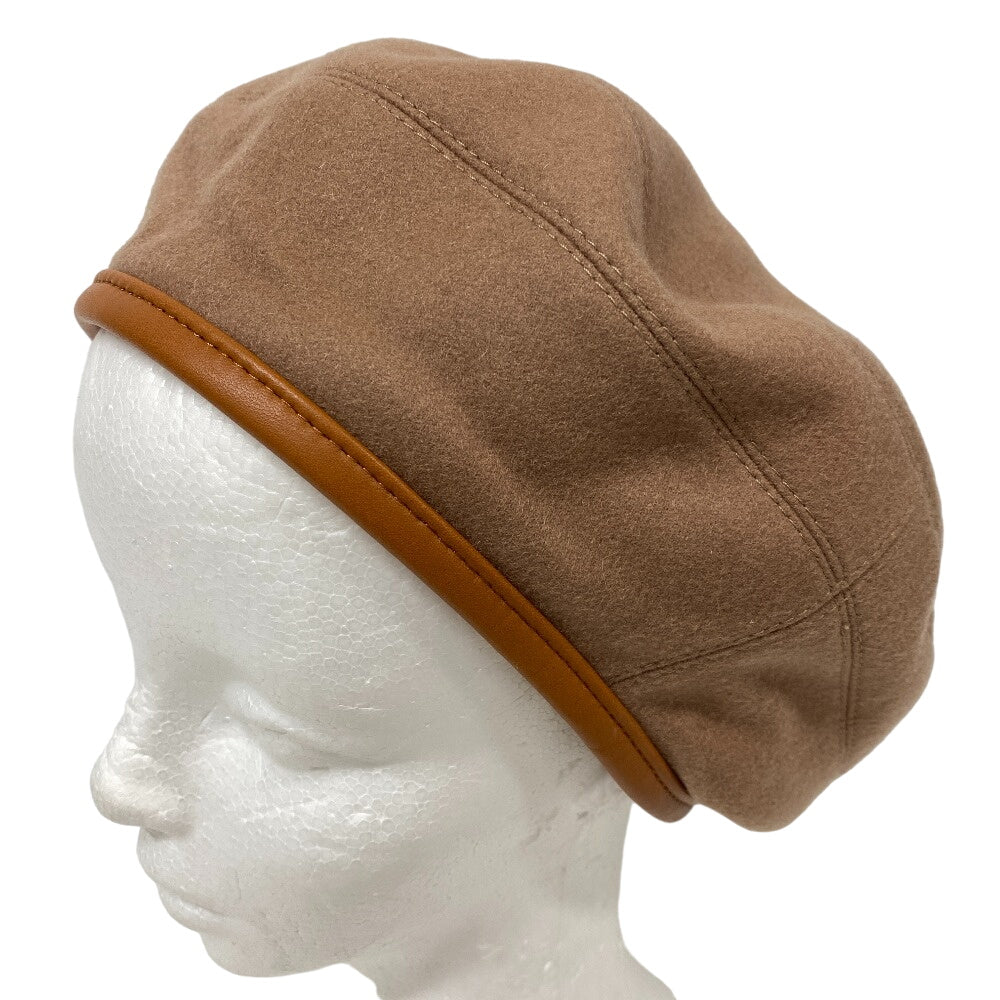 HERMES beret Brown diamond Brown Serie Women(Unisex) 57 Used