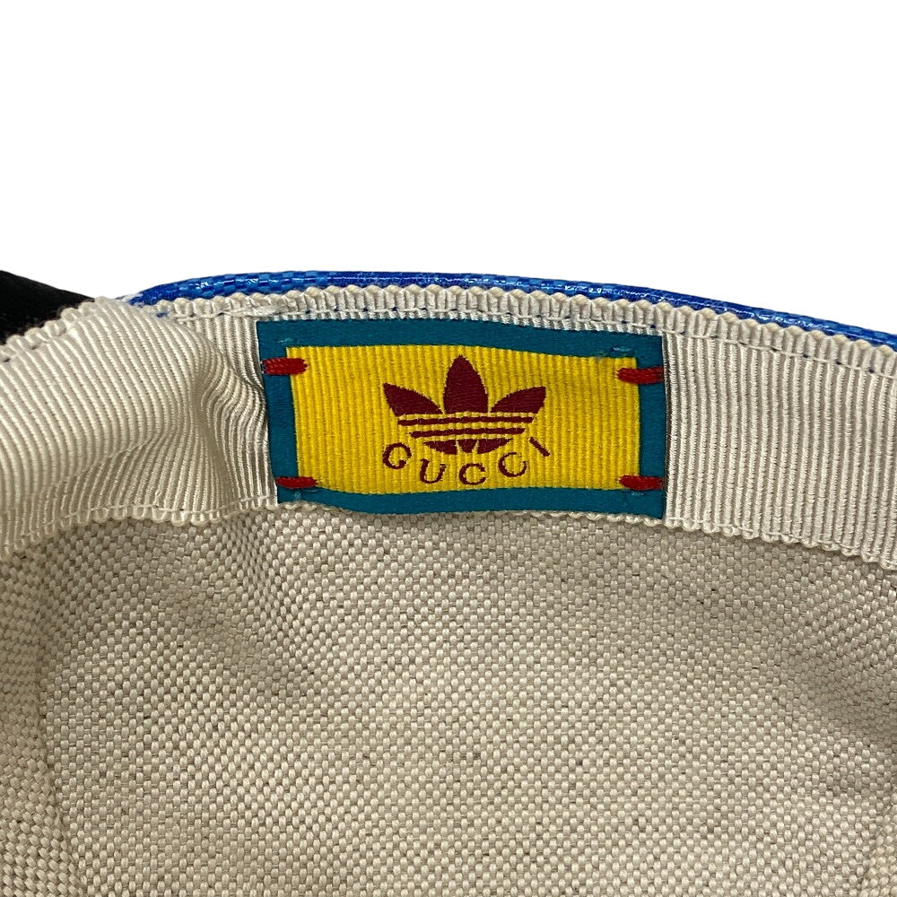 GUCCI cap 724833 4HAUU cotton blue Adidas XL 60 polyamide mens XL 60cm Used