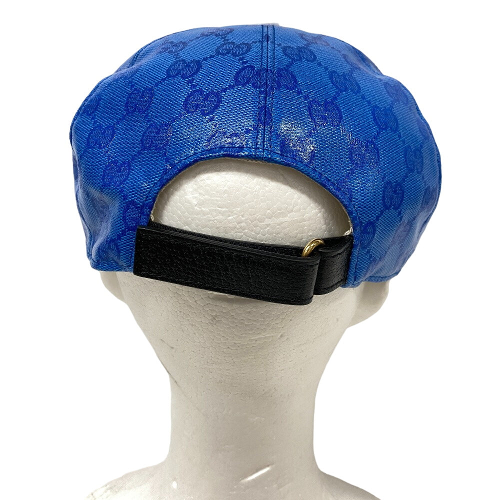 GUCCI cap 724833 4HAUU cotton blue Adidas XL 60 polyamide mens XL 60cm Used