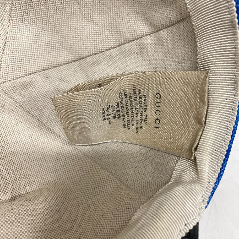 GUCCI cap 724833 4HAUU cotton blue Adidas XL 60 polyamide mens XL 60cm Used