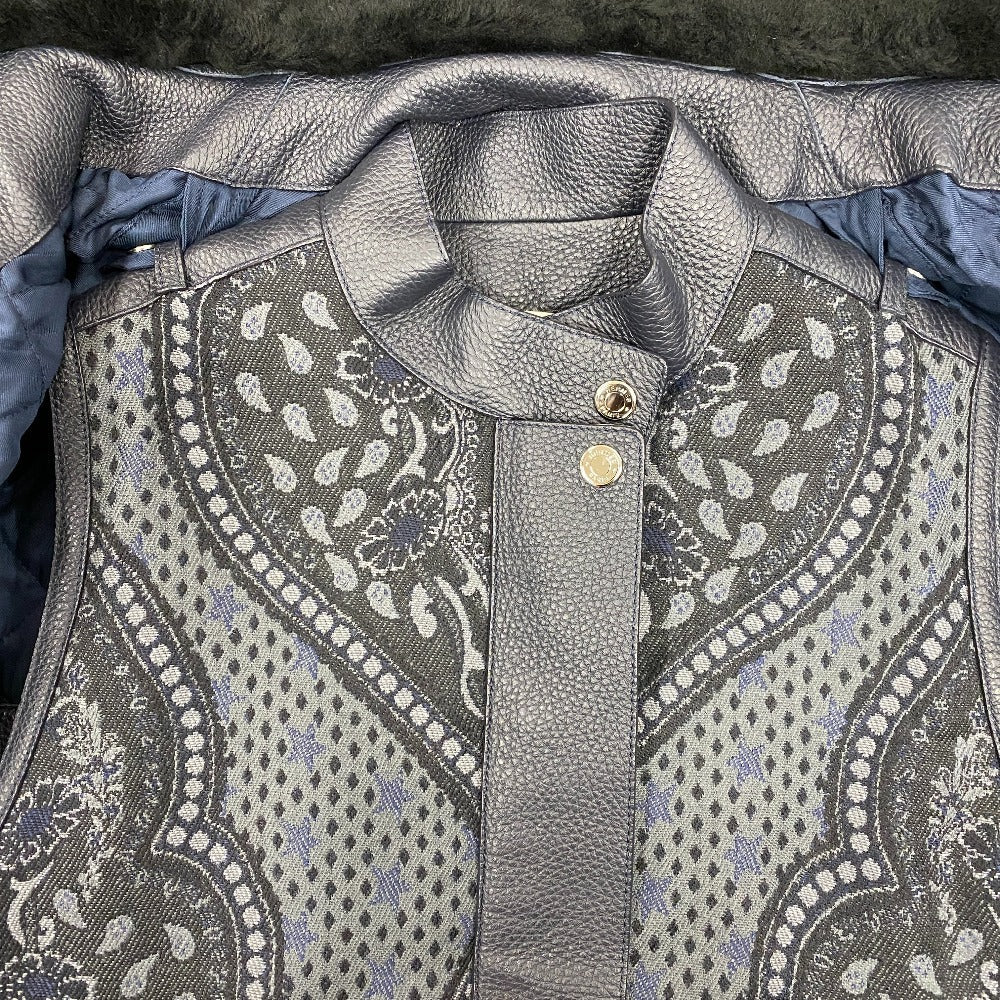 HERMES Other outerwear Cotton, Leather black liner vest 34
