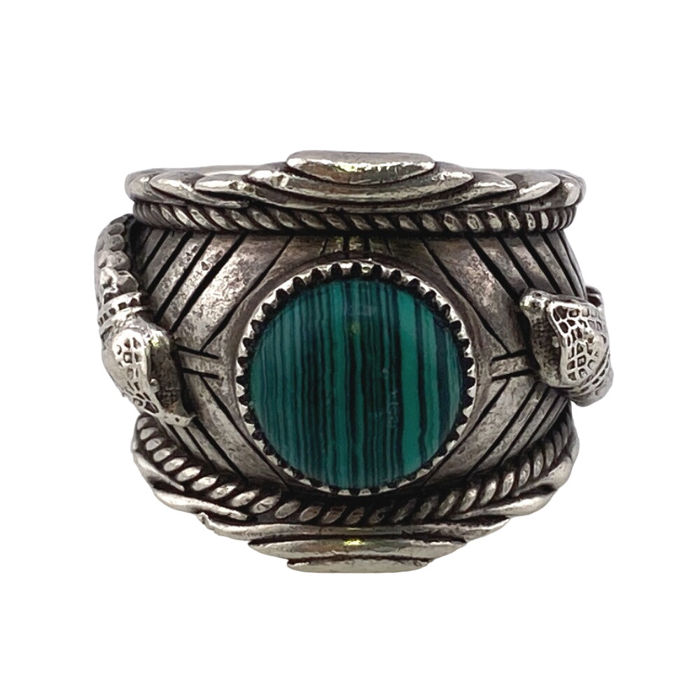 GUCCI Ring Silver925 Silver Double snake Garden(Unisex) Used