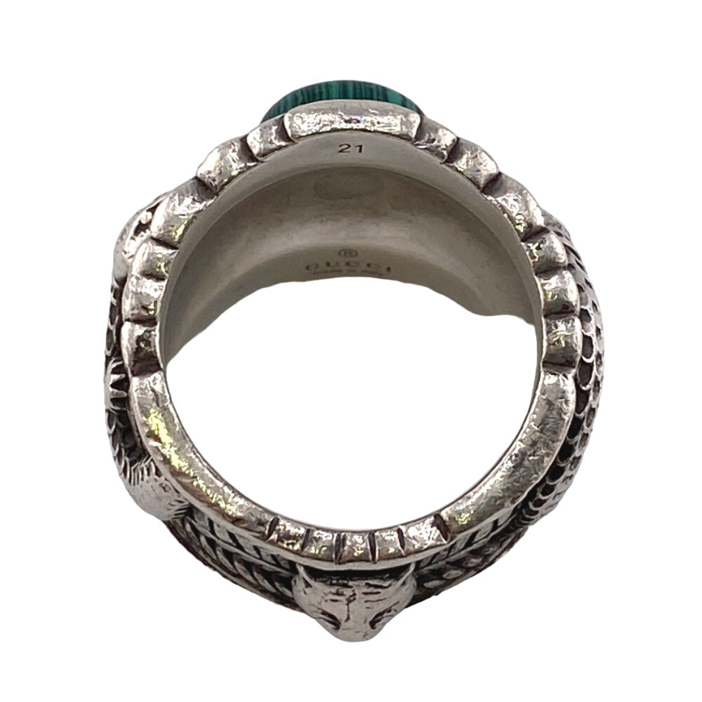GUCCI Ring Silver925 Silver Double snake Garden(Unisex) Used