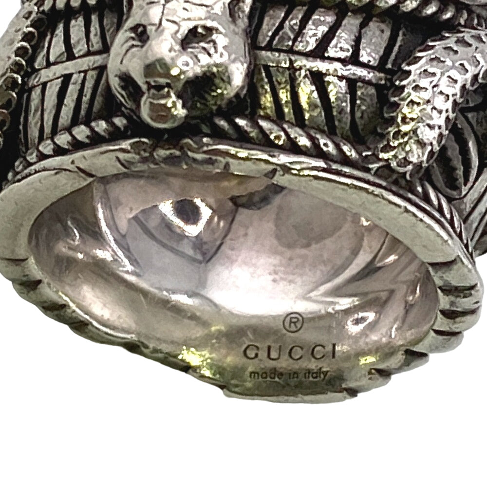 GUCCI Ring Silver925 Silver Double snake Garden(Unisex) Used