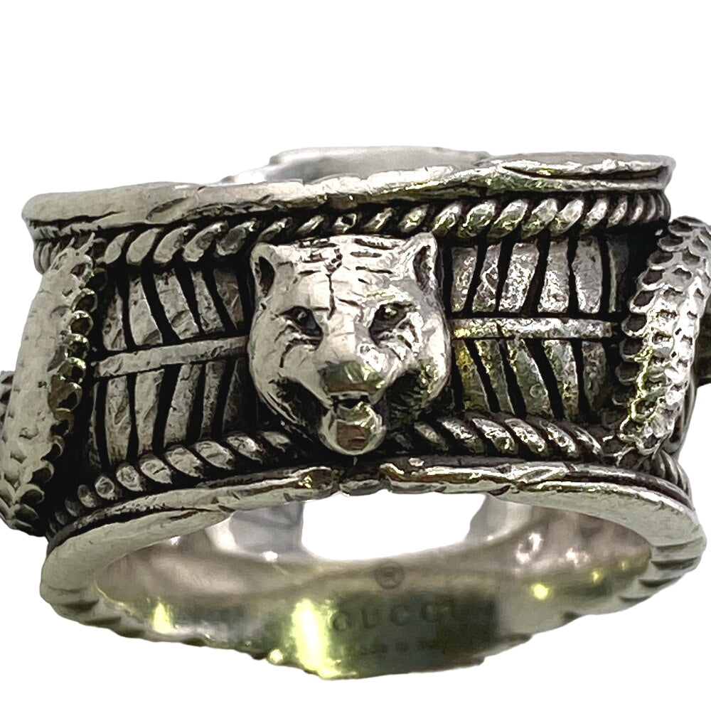 GUCCI Ring Silver925 Silver Double snake Garden(Unisex) Used
