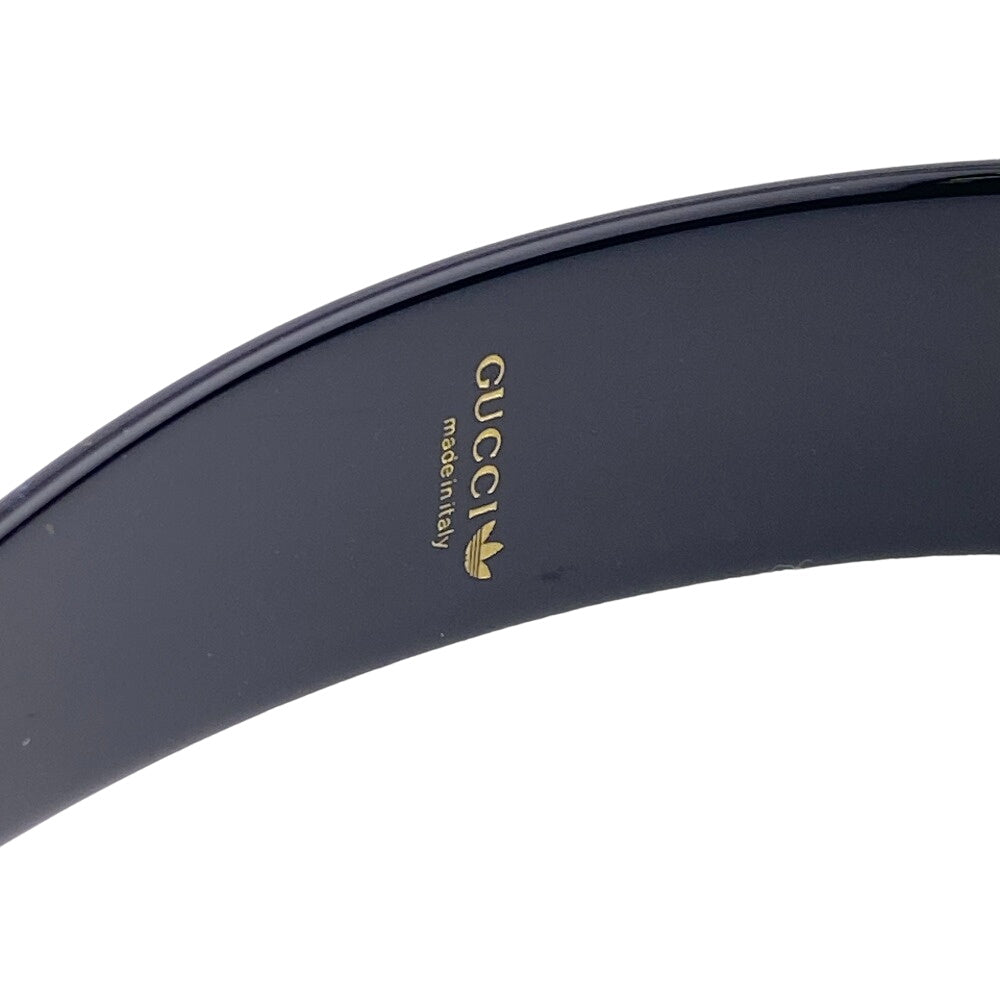 GUCCI hair accessory 702950 Plastic x rhinestone black logo Katyusha