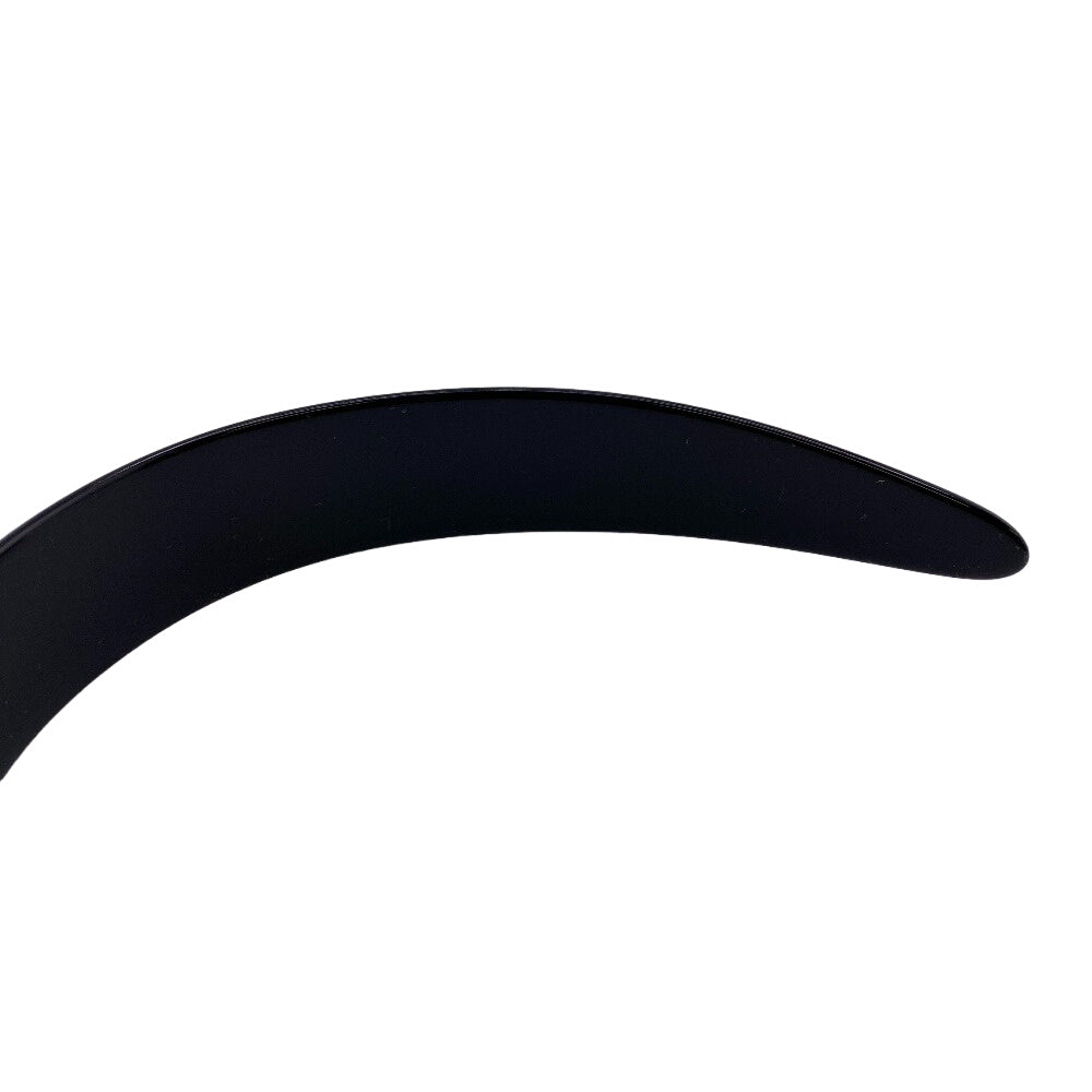GUCCI hair accessory 702950 Plastic x rhinestone black logo Katyusha