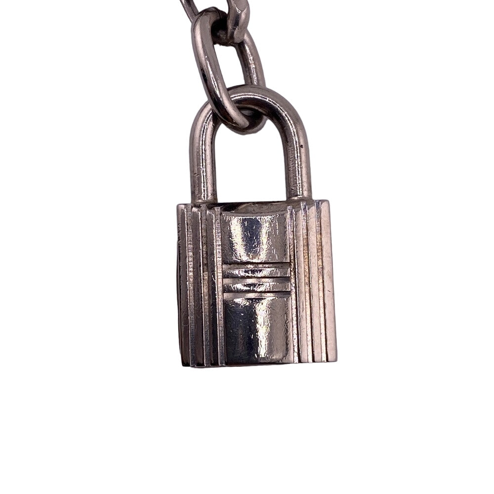 HERMES charm Gold Plated Silver key ring Amulet 4 Women Used