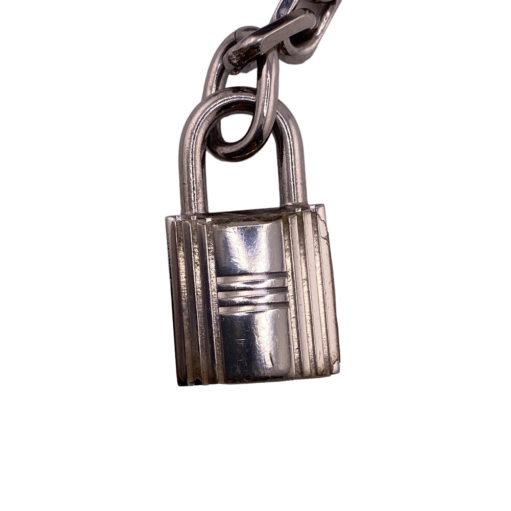 HERMES charm Gold Plated Silver key ring Amulet 4 Women Used