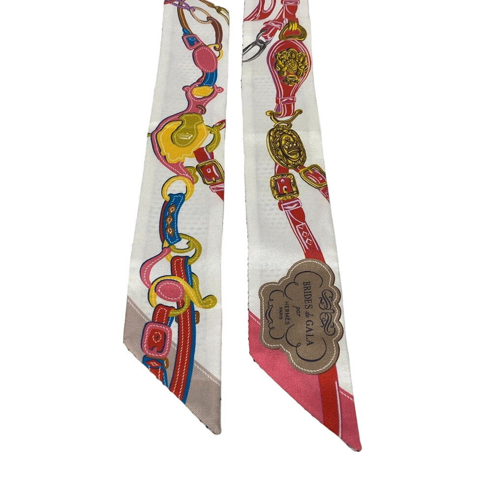 HERMES scarf silk multicolor BRIDES de GALA Ceremony Bridle Twilly
