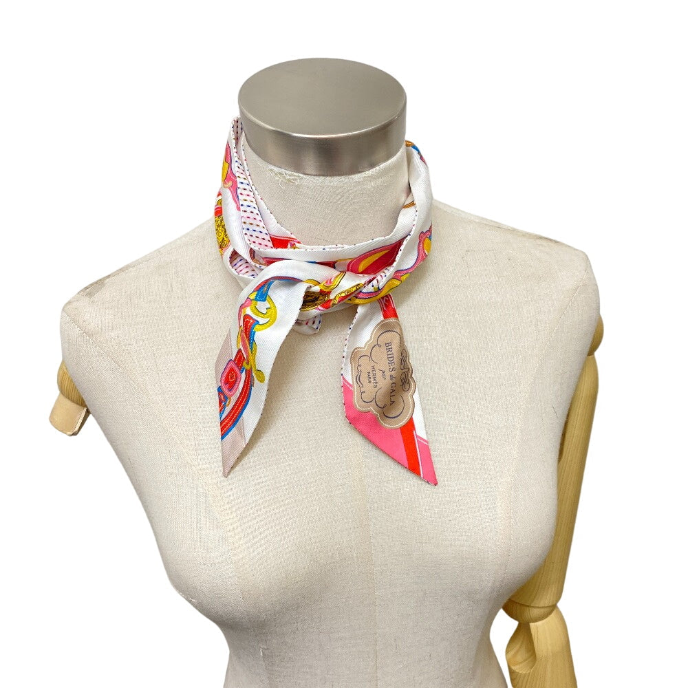 HERMES scarf silk multicolor BRIDES de GALA Ceremony Bridle Twilly