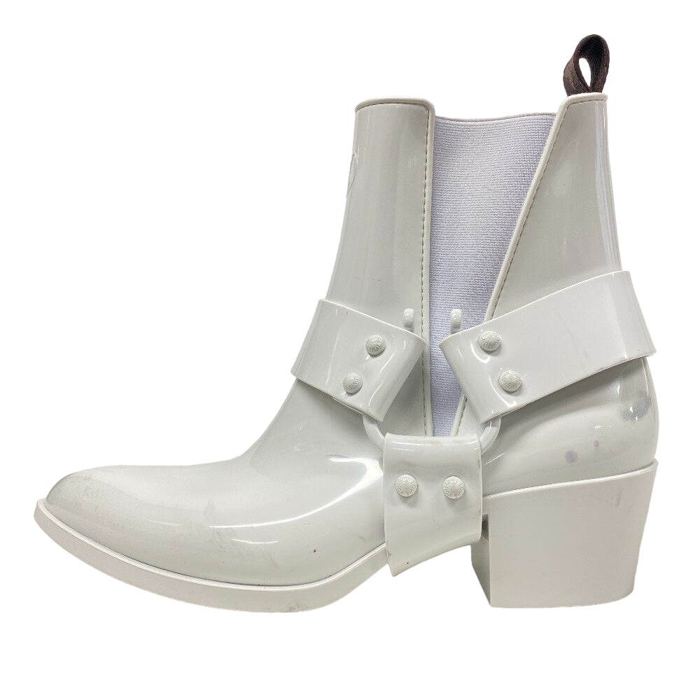 LOUIS VUITTON boots Leather, Rubber white Rhapsody line Side Gore 39