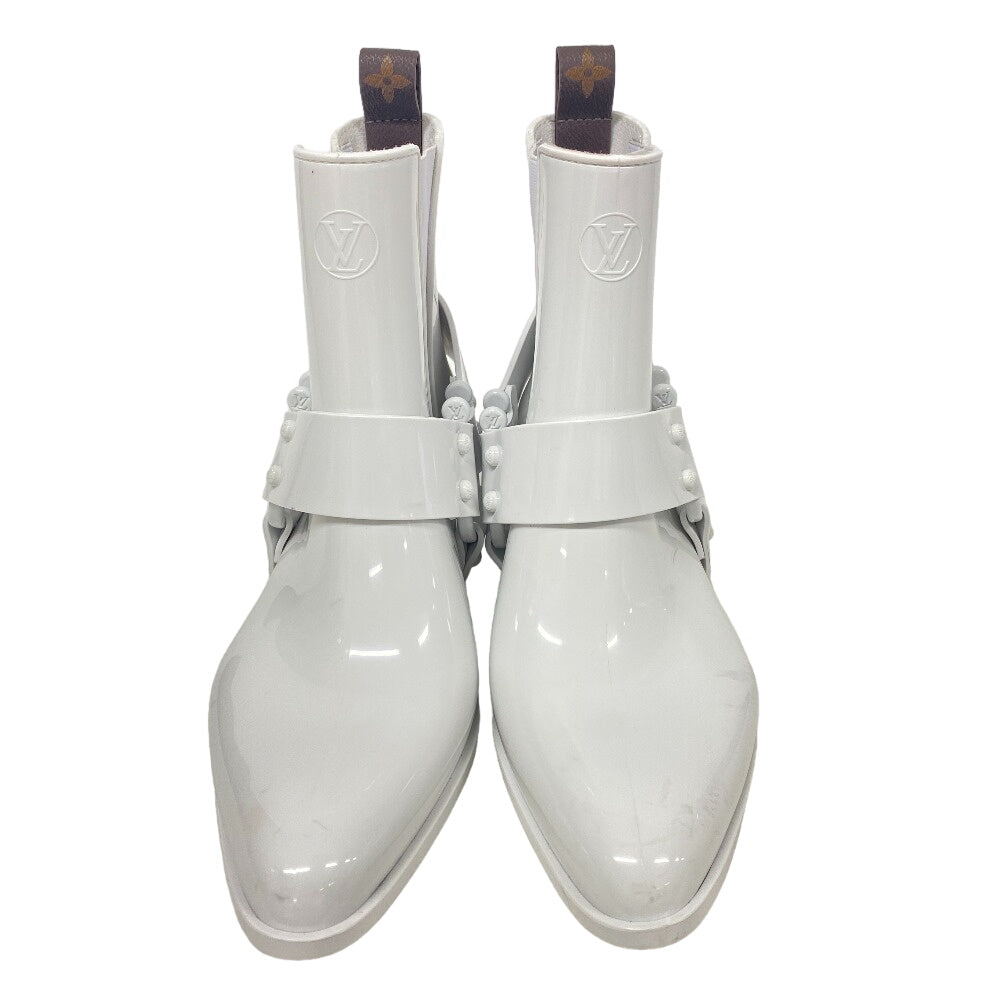 LOUIS VUITTON boots Leather, Rubber white Rhapsody line Side Gore 39
