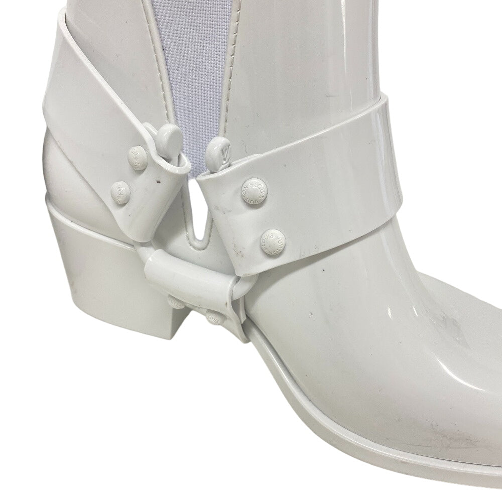 LOUIS VUITTON boots Leather, Rubber white Rhapsody line Side Gore 39